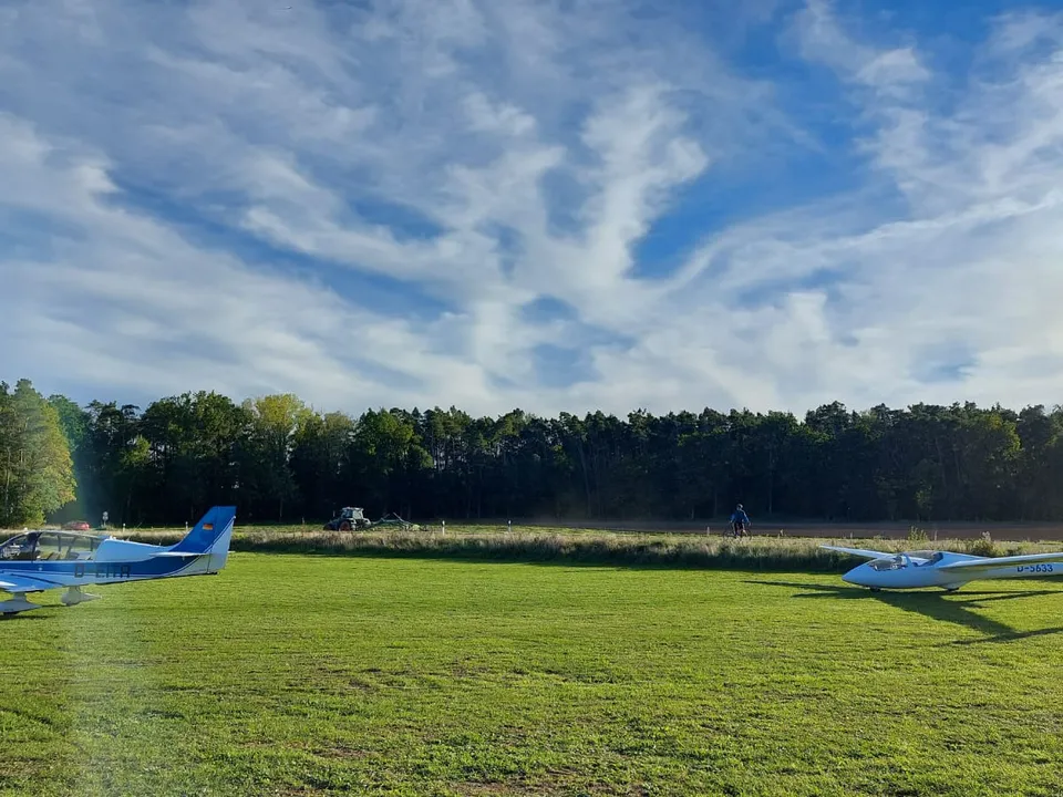 Flugzeugschlepp in Fürth