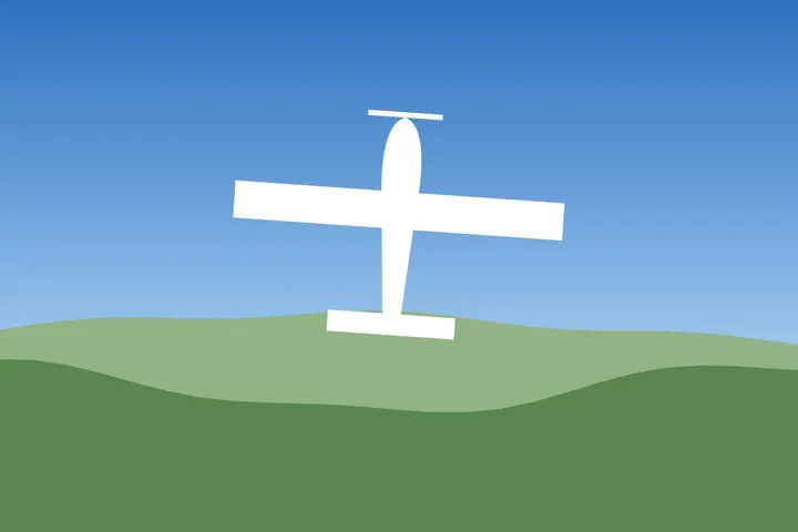 Cessna 172 im Flug
